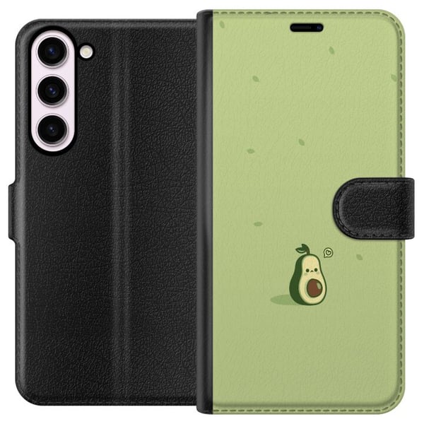 Yhteensopiva Lompakkokotelo Samsung Galaxy S23+ Söpö vihreä avokadodesign, suloinen moderni kuvitus, joka levittää iloa ja raikasta energiaa