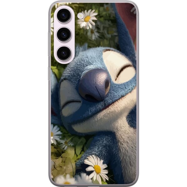 Kompatibel Mobilcover til Samsung Galaxy S23+ Stitch, der falder i søvn på en margueriteng, hvor det bløde lys og naturens ro skaber en varm og afsla Kompatibel Mobilcover til Samsung Galaxy S23+ Stitch, der falder i søvn på en margueriteng, hvor det bløde lys og naturens ro skaber en varm og afsla