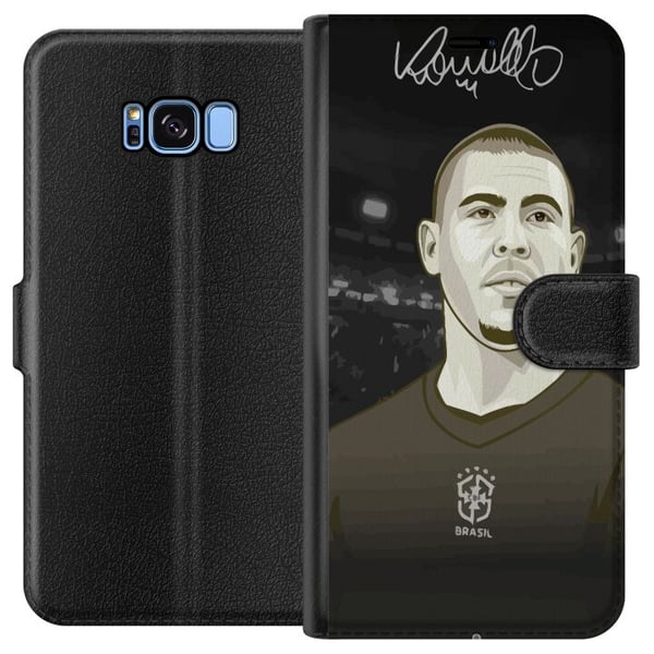 Kompatibelt Plånboksfodral till Samsung Galaxy S8 Ronaldo Nazario Kompatibelt Plånboksfodral till Samsung Galaxy S8 Ronaldo Nazario