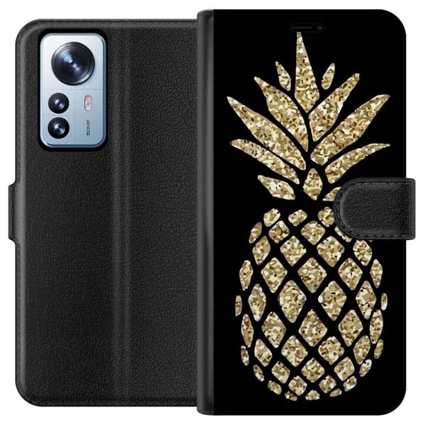 Kompatibelt Plånboksfodral till Xiaomi 12 Pro Ananas