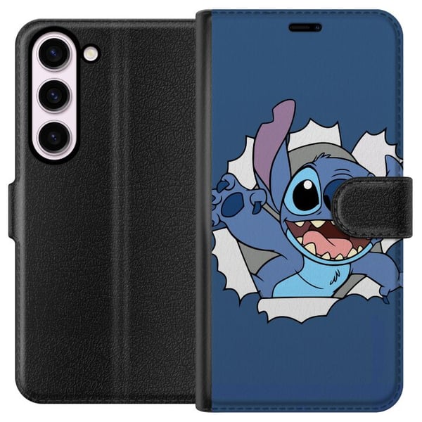 Kompatibel Tegnebogsetui til Samsung Galaxy S23 Disney Stitch Lilo og Stitch blå figur sød alien kawaii tegneseriefigur sjov plakat retro design Kompatibel Tegnebogsetui til Samsung Galaxy S23 Disney Stitch Lilo og Stitch blå figur sød alien kawaii tegneseriefigur sjov plakat retro design