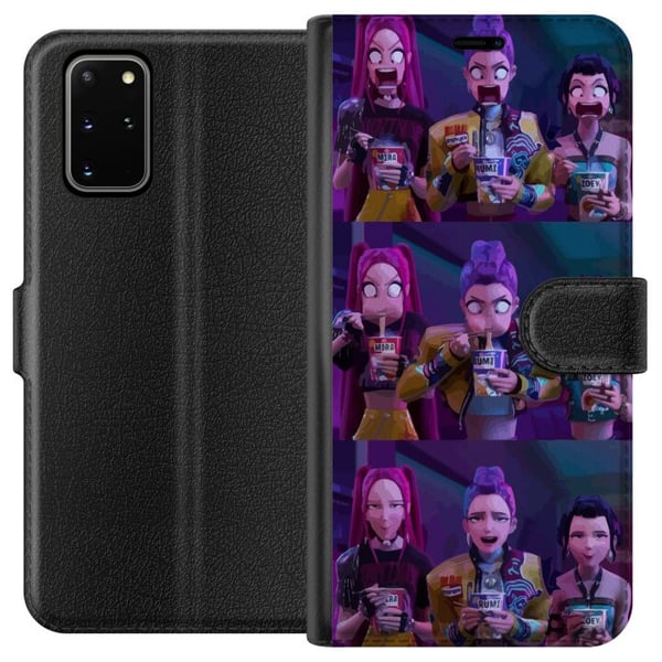 Kompatibelt Plånboksfodral till Samsung Galaxy S20+ Samlarfigur KPop Demon Hunters dark style