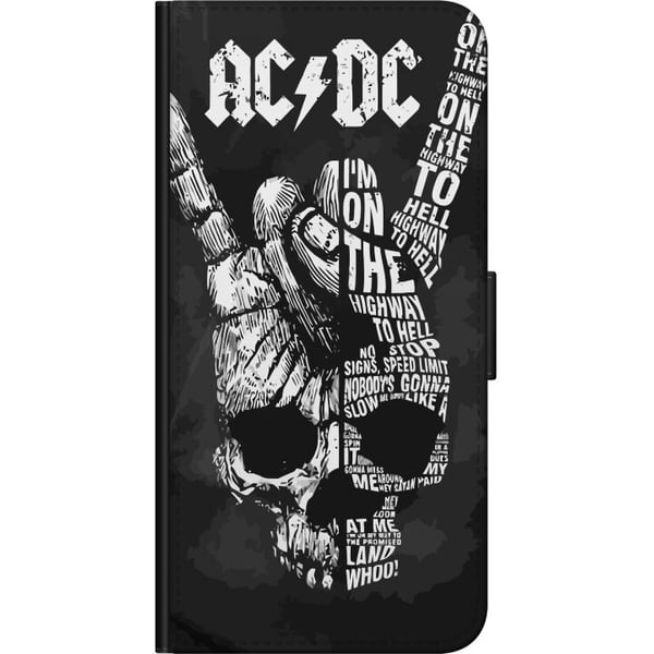 Kompatibel Tegnebogsetui til Motorola Moto G9 Play ACDC Rockmusikband Guitar Klassisk