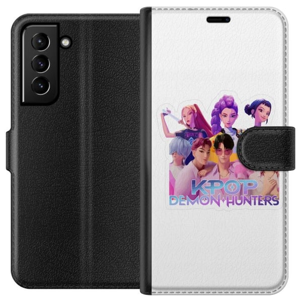 Kompatibelt Lommeboketui til Samsung Galaxy S21+ 5G K-pop-demonjegere Forente Gruppe Sju Animeidoler Fantasi Energi Kompatibelt Lommeboketui til Samsung Galaxy S21+ 5G K-pop-demonjegere Forente Gruppe Sju Animeidoler Fantasi Energi