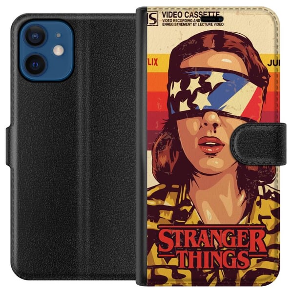Kompatibelt Lommeboketui til Apple iPhone 12 Stranger Things VHS