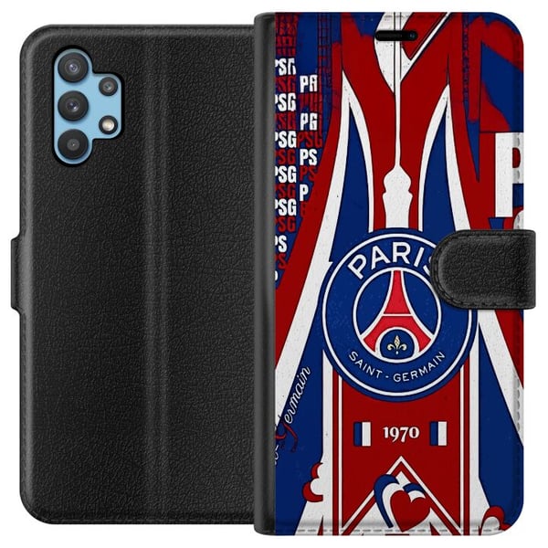 Kompatibelt Plånboksfodral till Samsung Galaxy A32 5G Liverpool FC fotboll Mohamed Salah röd Adidas inspirerad design