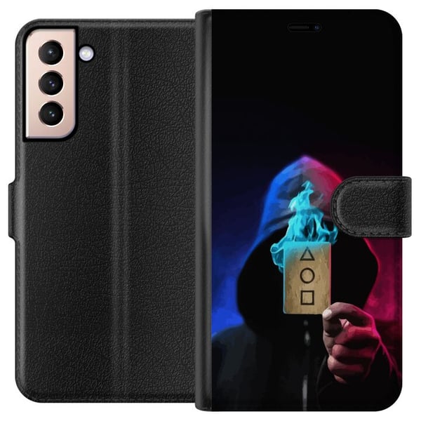 Yhteensopiva Lompakkokotelo Samsung Galaxy S21 Squid Game juliste Netflix korealainen sarja selviytymisdraama naamio kortti hupullinen retrodesign tr Yhteensopiva Lompakkokotelo Samsung Galaxy S21 Squid Game juliste Netflix korealainen sarja selviytymisdraama naamio kortti hupullinen retrodesign tr