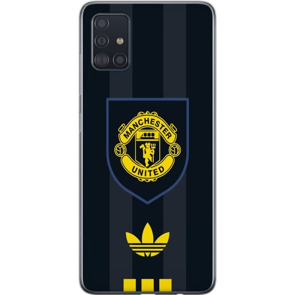 Kompatibelt Mobildeksel til Samsung Galaxy A51 Manchester United plakat Adidas våpenskjold fotballklubb Premier League logo gul svart retro design ku Kompatibelt Mobildeksel til Samsung Galaxy A51 Manchester United plakat Adidas våpenskjold fotballklubb Premier League logo gul svart retro design ku