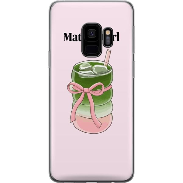 Yhteensopiva Puhelinkuori Samsung Galaxy S9 Matcha Girl -kuvitus – kawaii-henkinen teen inspiroima design vaaleanpunaisella rusetilla Yhteensopiva Puhelinkuori Samsung Galaxy S9 Matcha Girl -kuvitus – kawaii-henkinen teen inspiroima design vaaleanpunaisella rusetilla