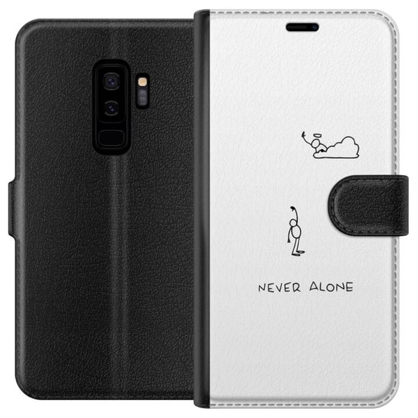 Kompatibelt Plånboksfodral till Samsung Galaxy S9+ Aldrig Ensam Kompatibelt Plånboksfodral till Samsung Galaxy S9+ Aldrig Ensam