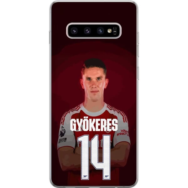 Kompatibelt Mobildeksel til Samsung Galaxy S10+ Viktor Gyökeres Arsenal 14 Fotballinspirert design med Gyökeres i rød kampdrakt nummer 14 Kompatibelt Mobildeksel til Samsung Galaxy S10+ Viktor Gyökeres Arsenal 14 Fotballinspirert design med Gyökeres i rød kampdrakt nummer 14