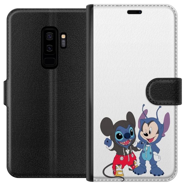 Kompatibelt Lommeboketui til Samsung Galaxy S9+ Stitch Mikke Mus Kompatibelt Lommeboketui til Samsung Galaxy S9+ Stitch Mikke Mus