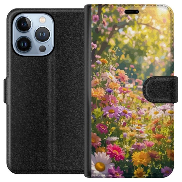 Kompatibelt Plånboksfodral till Apple iPhone 13 Pro Blooming Garden