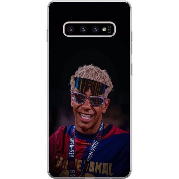Kompatibel Mobilcover til Samsung Galaxy S10+ Lamine Yamal mobiltaske i elegant sportsdesign