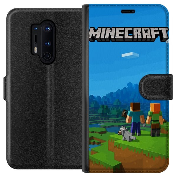 Kompatibel Tegnebogsetui til OnePlus 8 Pro Minecraft Key Art