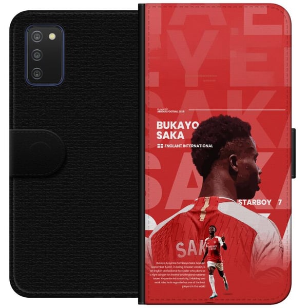 Kompatibelt Lommeboketui til Samsung Galaxy A03s Bukayo Saka Arsenal England 16 målgivende pasninger til tross for skade fotball ving rask kreativ of
