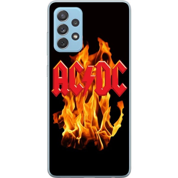 Kompatibelt Mobilskal till Samsung Galaxy A52 5G ACDC Flames Rock Music Band Guitar Kompatibelt Mobilskal till Samsung Galaxy A52 5G ACDC Flames Rock Music Band Guitar