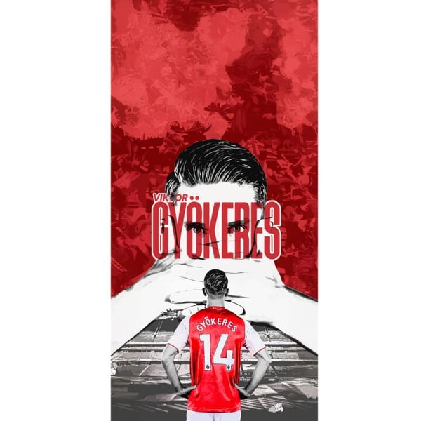 Yhteensopiva Lompakkokotelo Apple iPhone 13 Pro Viktor Gyökeres Red Passion Design jalkapallohenkinen taide, jossa on vahvaa energiaa, voimaa ja urhe