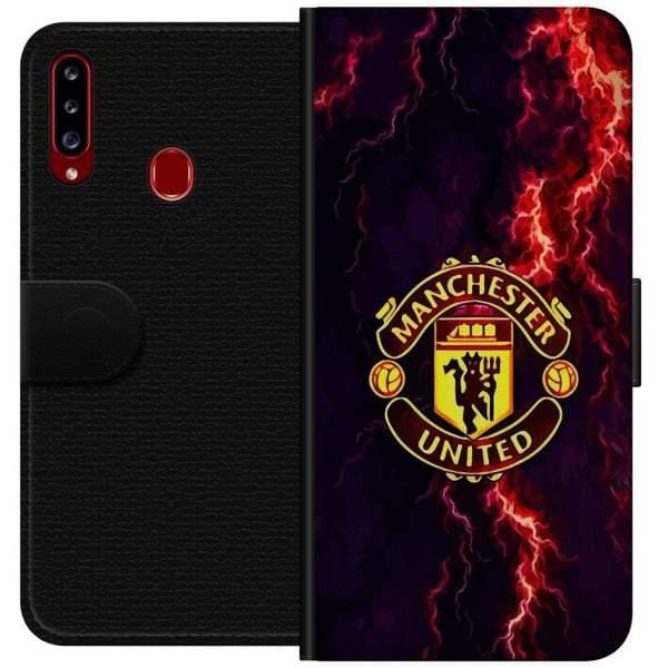 Kompatibelt Plånboksfodral till Samsung Galaxy A20s Manchester United