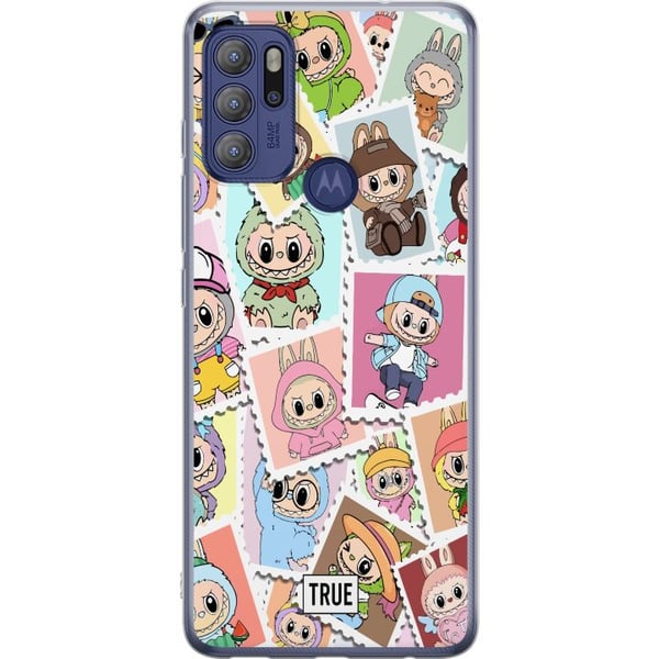 Kompatibel Mobilcover til Motorola Moto G60S Cute Stamp Squad – sødt samlermotiv med farverige figurer i dyrekostumer og et legende design
