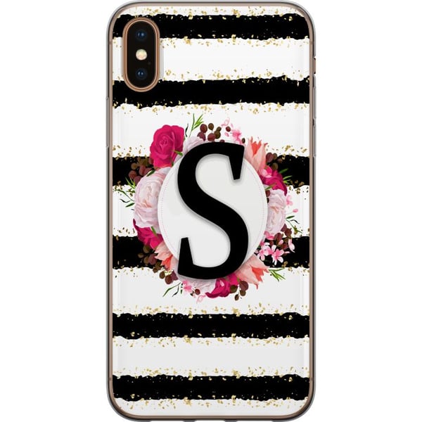 Yhteensopiva Puhelinkuori Apple iPhone XS Kirjain S Yhteensopiva Puhelinkuori Apple iPhone XS Kirjain S