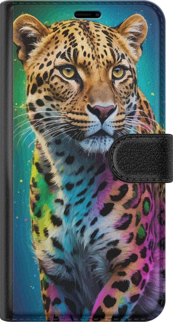 Yhteensopiva Lompakkokotelo Samsung Galaxy A32 5G Leopard