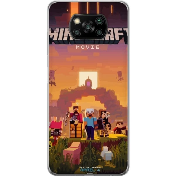 Kompatibel Mobilcover til Xiaomi Poco X3 NFC Minecraft Pixel Blok Bygningsspil
