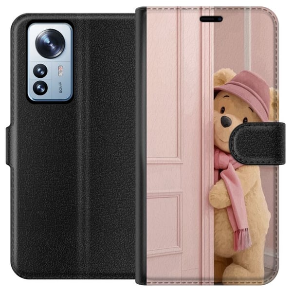 Kompatibel Tegnebogsetui til Xiaomi 12 Pro Nalle Puh Disney Motiv Tecknad Serie Klassisk Populär