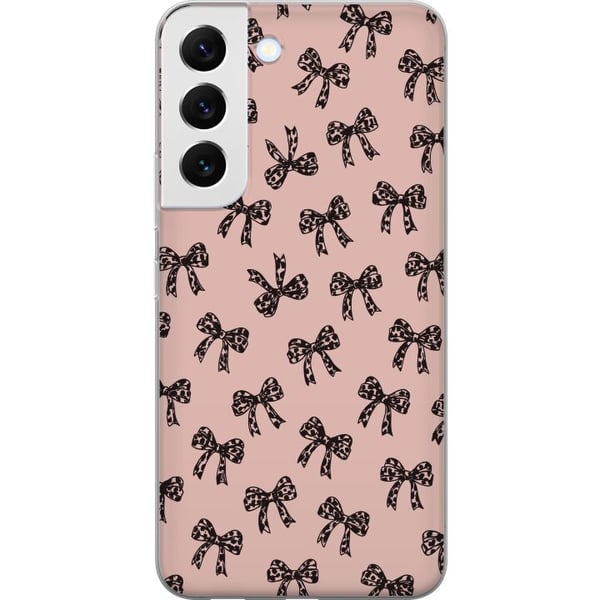 Yhteensopiva Puhelinkuori Samsung Galaxy S22 5G rusettikuvio leopardi rusetit vaaleanpunainen söpö muoti tyttömäinen retro design painatus tapetti ty