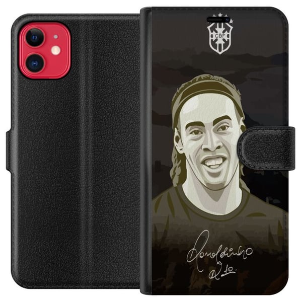 Kompatibel Tegnebogsetui til Apple iPhone 11 Ronaldinho Kompatibel Tegnebogsetui til Apple iPhone 11 Ronaldinho