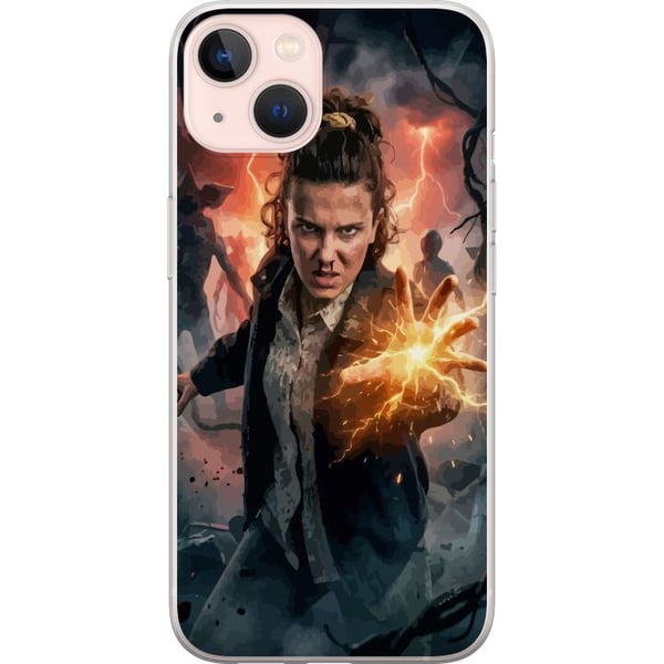 Kompatibelt Mobildeksel til Apple iPhone 13 Fantasyportrett av ung kvinne med lynenergi, mørk bakgrunn, dramatisk actionillustrasjon Kompatibelt Mobildeksel til Apple iPhone 13 Fantasyportrett av ung kvinne med lynenergi, mørk bakgrunn, dramatisk actionillustrasjon