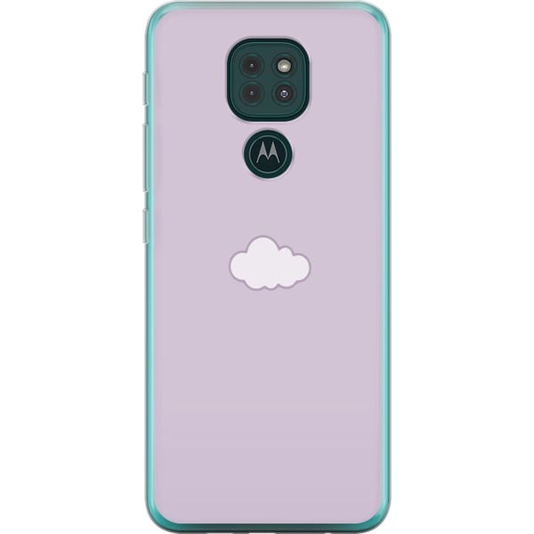 Kompatibel Mobilcover til Motorola Moto G9 Play Lilla Sky - minimalistisk sky på lilla baggrund