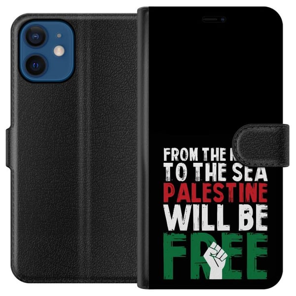 Kompatibelt Lommeboketui til Apple iPhone 12 Fri Palestina