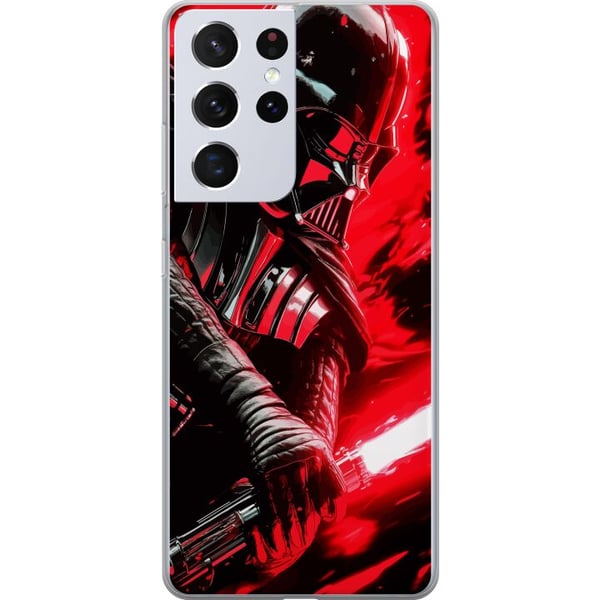 Kompatibelt Mobildeksel til Samsung Galaxy S21 Ultra 5G Darth Vader med rødt lyssverd kraftfullt futuristisk design inspirert av galaksens mørke side Kompatibelt Mobildeksel til Samsung Galaxy S21 Ultra 5G Darth Vader med rødt lyssverd kraftfullt futuristisk design inspirert av galaksens mørke side