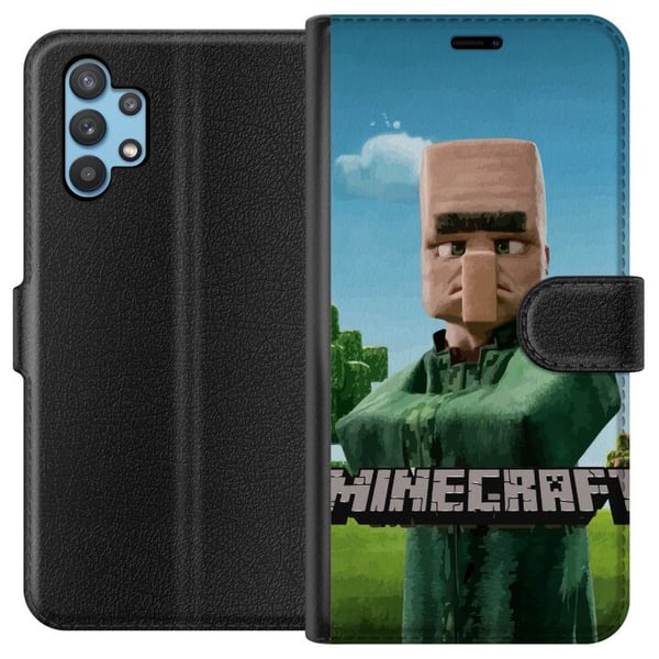 Kompatibelt Plånboksfodral till Samsung Galaxy A32 5G A Minecraft Movie Kompatibelt Plånboksfodral till Samsung Galaxy A32 5G A Minecraft Movie