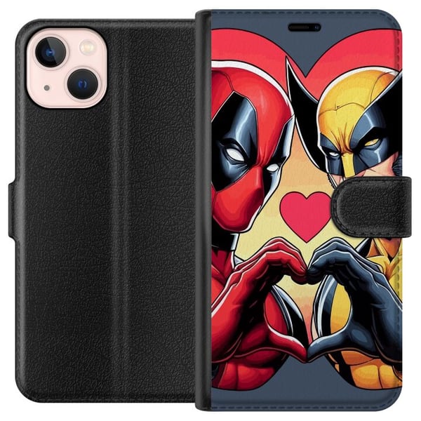 Kompatibelt Lommeboketui til Apple iPhone 13 mini All hjerters dag Wolverine Kompatibelt Lommeboketui til Apple iPhone 13 mini All hjerters dag Wolverine