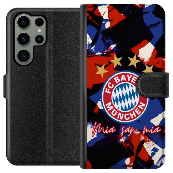 Kompatibel Tegnebogsetui til Samsung Galaxy S23 Ultra FC Bayern Munich