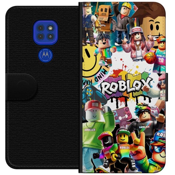 Kompatibelt Lommeboketui til Motorola Moto G9 Play Roblox