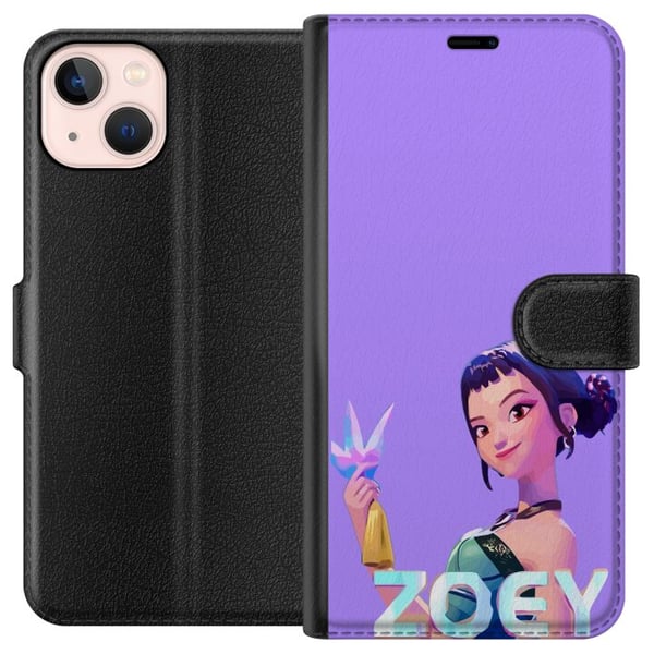 Kompatibelt Lommeboketui til Apple iPhone 13 mini Kpop Demonjegere Zoey Krystallvåpen Mystisk glød Idolestetikk Kompatibelt Lommeboketui til Apple iPhone 13 mini Kpop Demonjegere Zoey Krystallvåpen Mystisk glød Idolestetikk