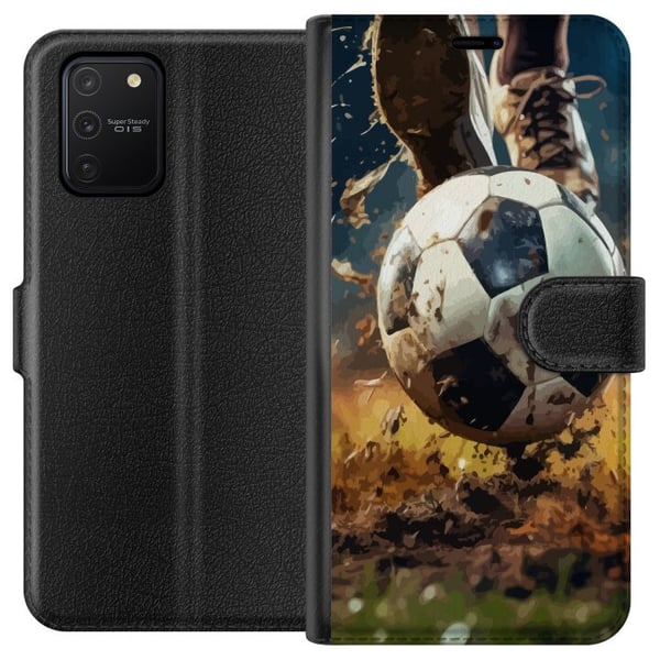 Kompatibelt Lommeboketui til Samsung Galaxy S10 Lite Fotball Kompatibelt Lommeboketui til Samsung Galaxy S10 Lite Fotball
