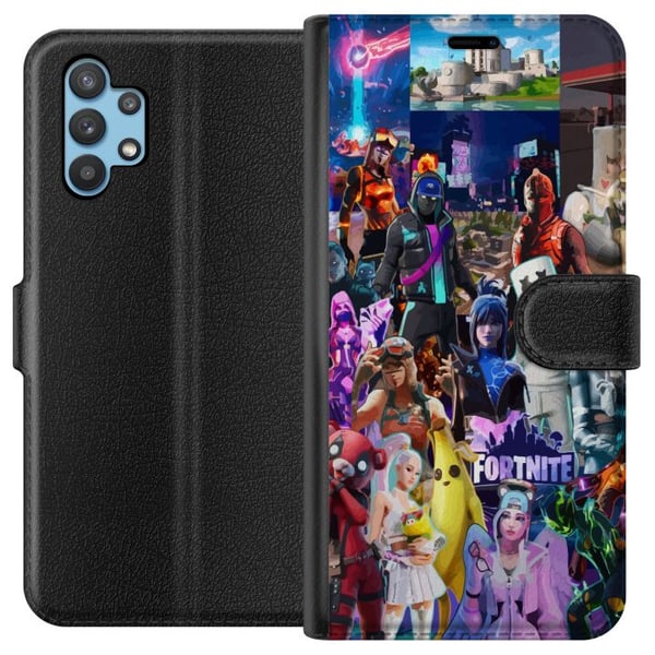 Kompatibelt Plånboksfodral till Samsung Galaxy A32 5G Fortnite Kompatibelt Plånboksfodral till Samsung Galaxy A32 5G Fortnite