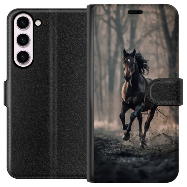 Kompatibel Tegnebogsetui til Samsung Galaxy S23+ Løbende Hest Kompatibel Tegnebogsetui til Samsung Galaxy S23+ Løbende Hest