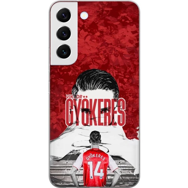 Kompatibelt Mobilskal till Samsung Galaxy S22 5G Viktor Gyökeres kraftfullt fotbollsmotiv i röd ton med energi och passion Kompatibelt Mobilskal till Samsung Galaxy S22 5G Viktor Gyökeres kraftfullt fotbollsmotiv i röd ton med energi och passion