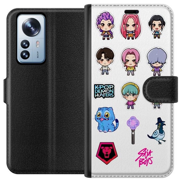 Yhteensopiva Lompakkokotelo Xiaomi 12 Pro Kpop Demonien Metsästäjät Chibi Söpöt Idolitem Anime Tyyli Sarjakuva Kawaii Taide