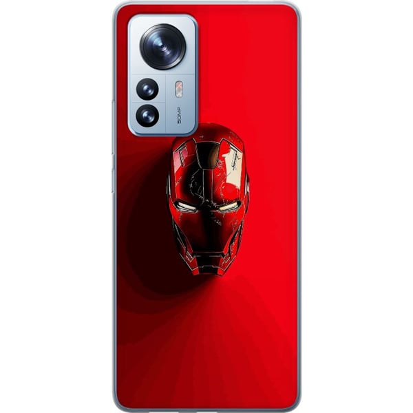 Kompatibelt Mobilskal till Xiaomi 12 Pro Iron Man Marvel hjälm poster Avengers Tony Stark mask röd superhero retro comic illustration design Kompatibelt Mobilskal till Xiaomi 12 Pro Iron Man Marvel hjälm poster Avengers Tony Stark mask röd superhero retro comic illustration design