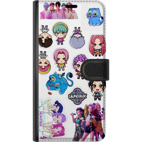 Kompatibelt Plånboksfodral till Samsung Galaxy A32 5G Huntrix och Saja Boys animeinspirerad energirik design med starka färger och modern japansk pop