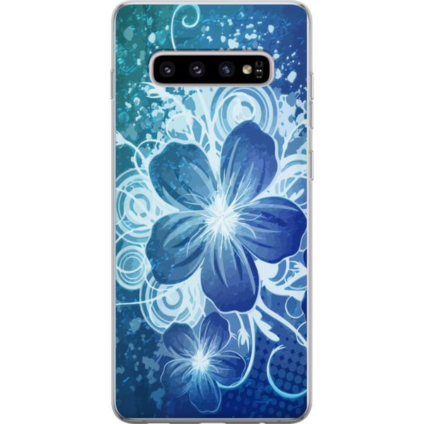 Kompatibelt Mobilskal till Samsung Galaxy S10+ Blomma