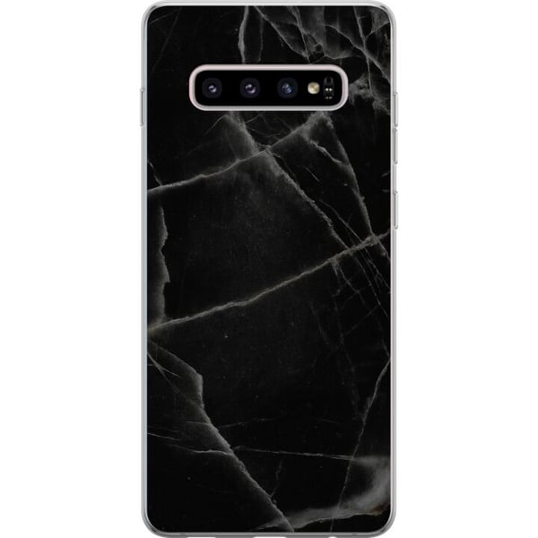 Kompatibelt Mobilskal till Samsung Galaxy S10+ Svart marmor