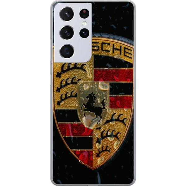 Kompatibelt Mobildeksel til Samsung Galaxy S21 Ultra 5G Porschevåpenskjold plakat luksusbil emblem sportsbil logo Stuttgart klassisk retrodesign bilm Kompatibelt Mobildeksel til Samsung Galaxy S21 Ultra 5G Porschevåpenskjold plakat luksusbil emblem sportsbil logo Stuttgart klassisk retrodesign bilm