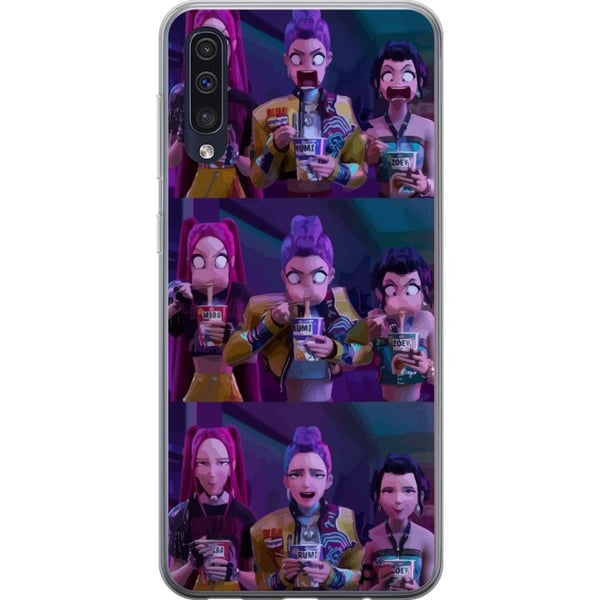 Kompatibelt Mobilskal till Samsung Galaxy A50 Samlarfigur KPop Demon Hunters dark style